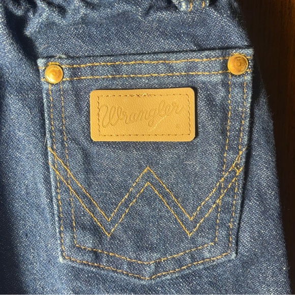 Wrangler Western Classic Dark Blue Denim Jean Girls 3T Regular - Picture 4 of 6